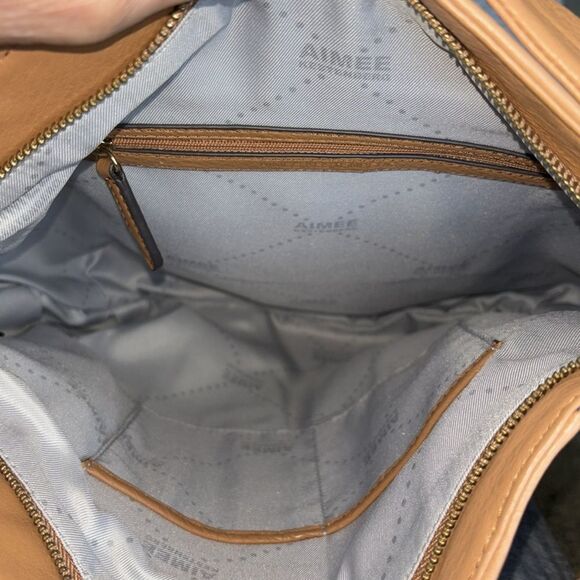 NWT Aimee Kestenberg Collection suede pebble leather Hobo Tuscany shoulder bag - Picture 7 of 7